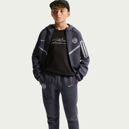 Pantalon survêtement junior PSG TechFleece gris