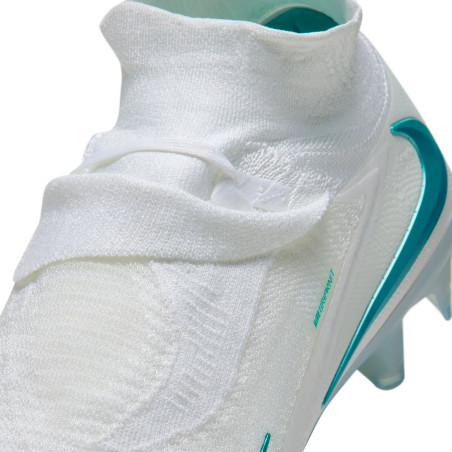 Nike Phantom 6 montante Elite FG blanc bleu