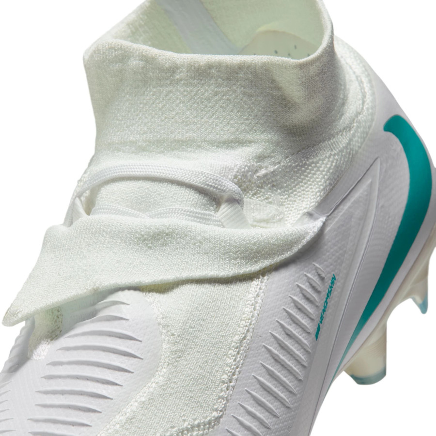 Nike Phantom 6 montante Pro FG blanc bleu