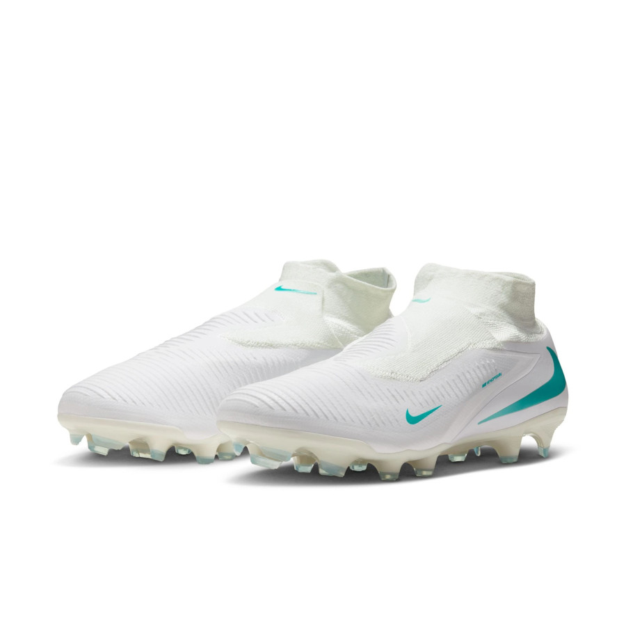 Nike Phantom 6 montante Pro FG blanc bleu