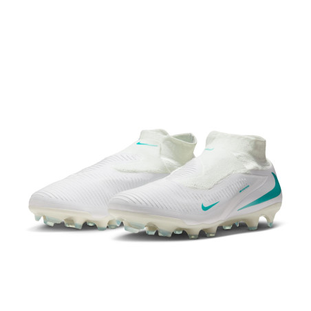 Nike Phantom 6 montante Pro FG blanc bleu