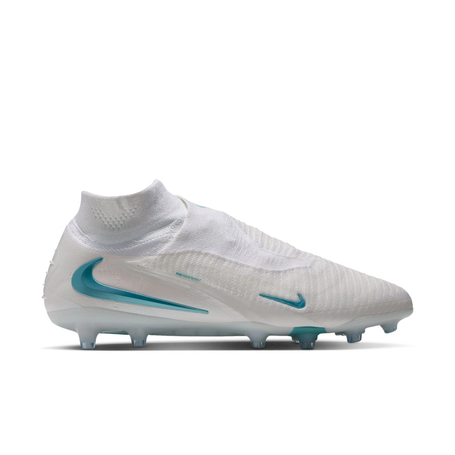 Nike Phantom 6 montante Elite AG-Pro blanc bleu