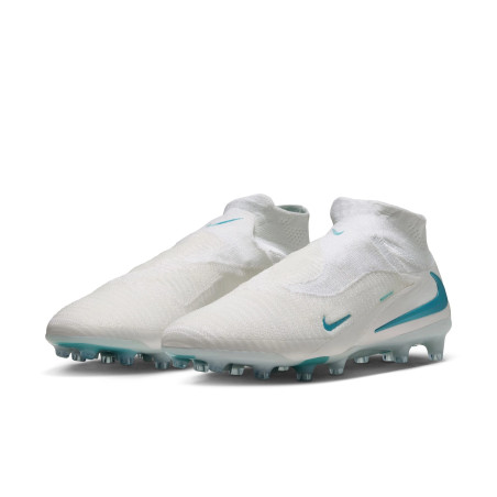 Nike Phantom 6 montante Elite AG-Pro blanc bleu
