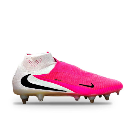 Nike Phantom 6 montante Elite SG-Pro rose blanc