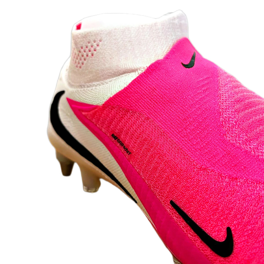 Nike Phantom 6 montante Elite SG-Pro rose blanc