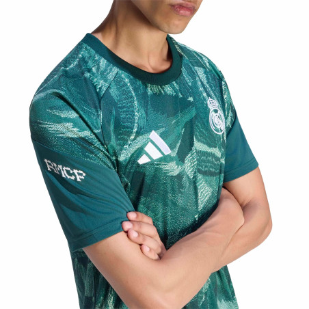 Maillot avant match Real Madrid vert