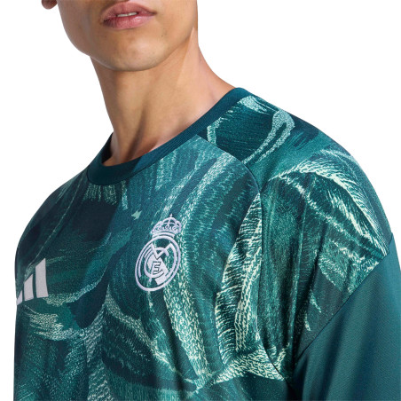 Maillot avant match Real Madrid vert