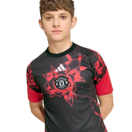 Maillot avant match junior Manchester United noir