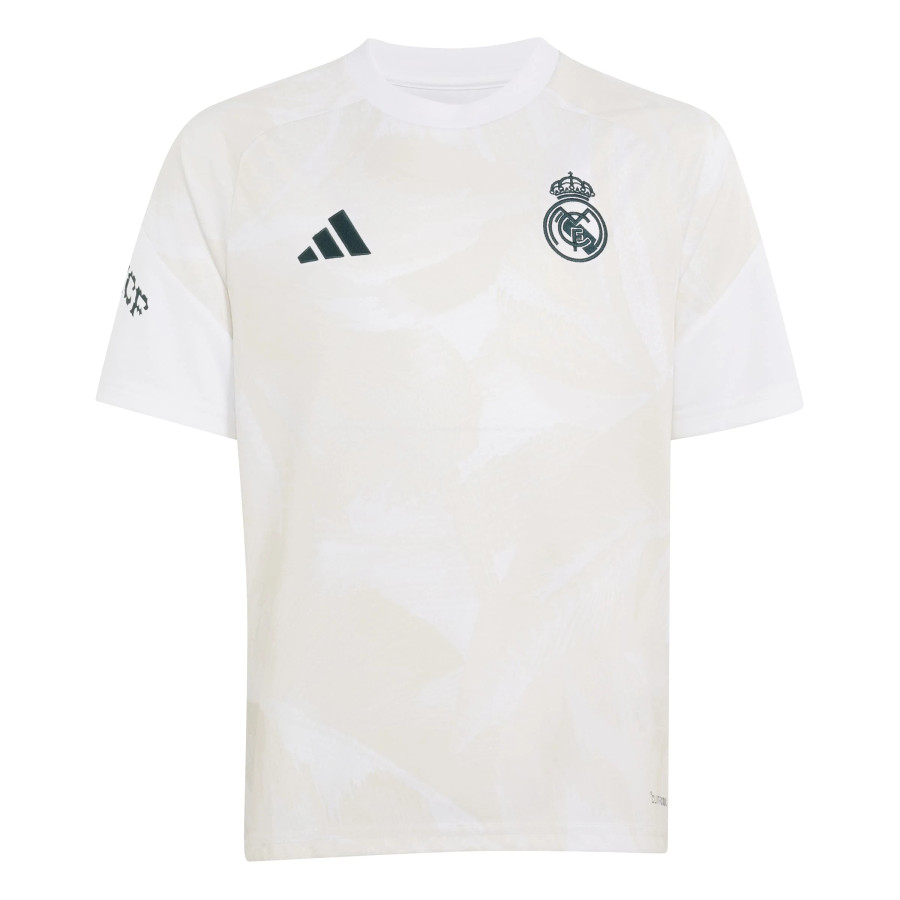 Maillot avant match junior Real Madrid blanc