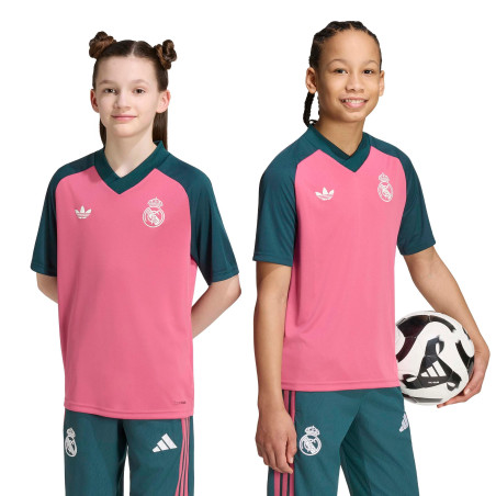 Maillot avant match junior Real Madrid rose