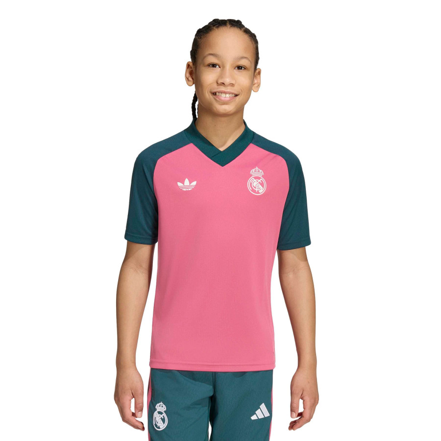 Maillot avant match junior Real Madrid rose