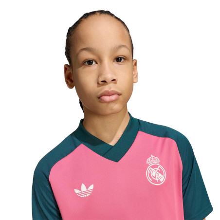Maillot avant match junior Real Madrid rose