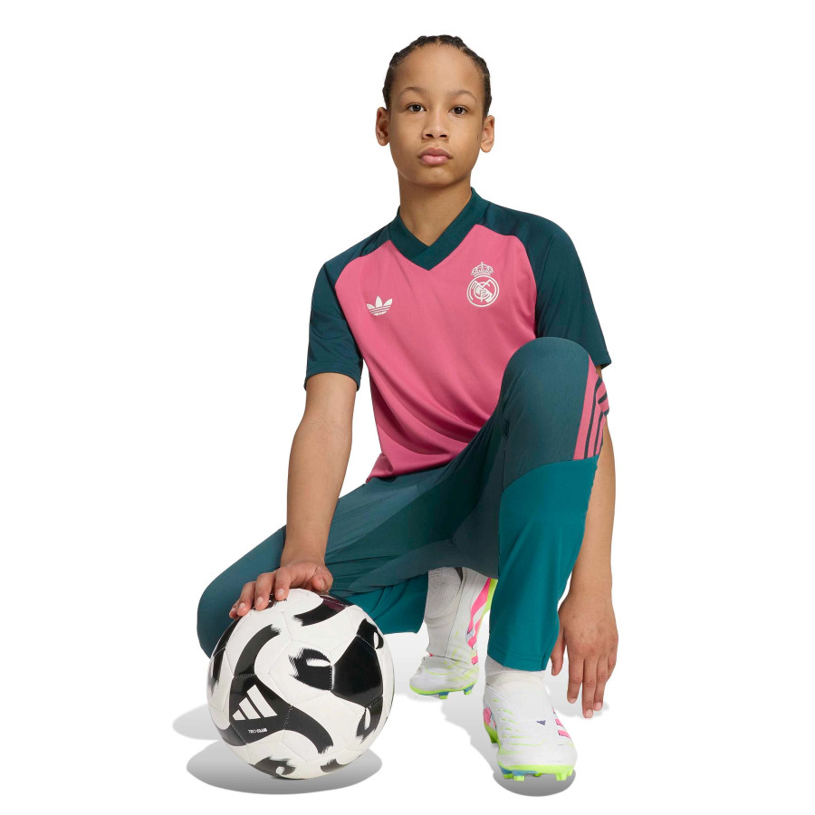 Maillot avant match junior Real Madrid rose