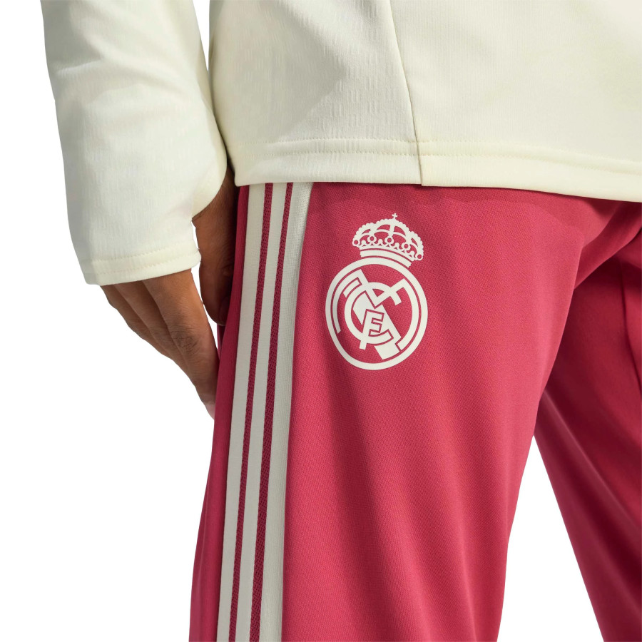 Pantalon survêtement Real Madrid ivoire