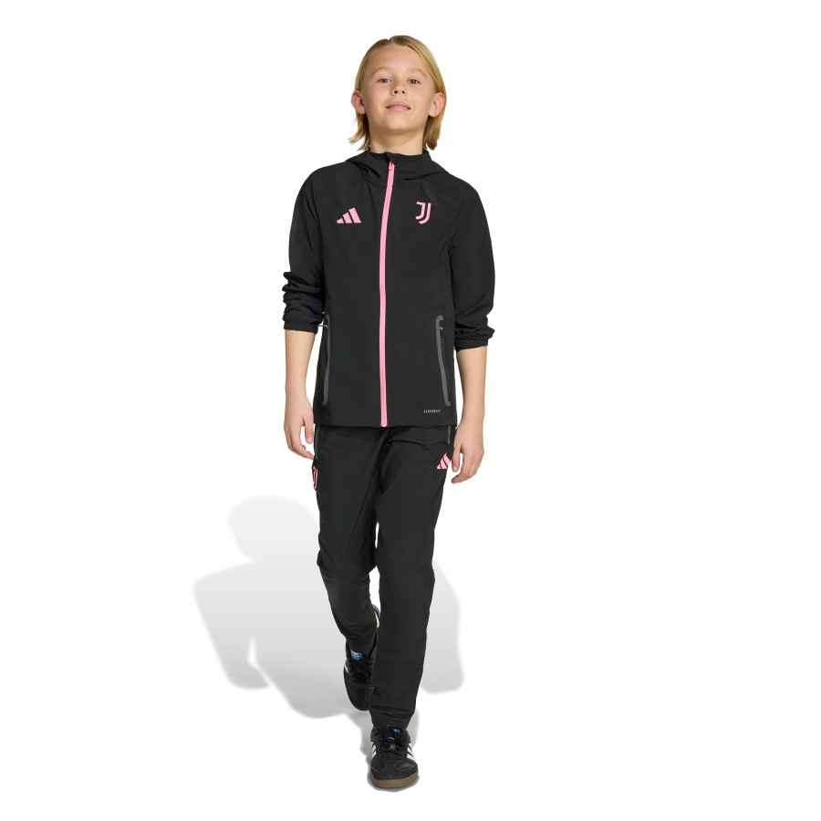 Pantalon survêtement junior Juventus Vis Tech noir rose