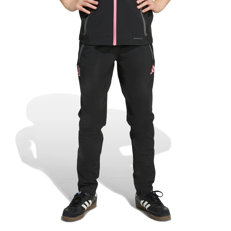 Pantalon survêtement junior Juventus Vis Tech noir rose