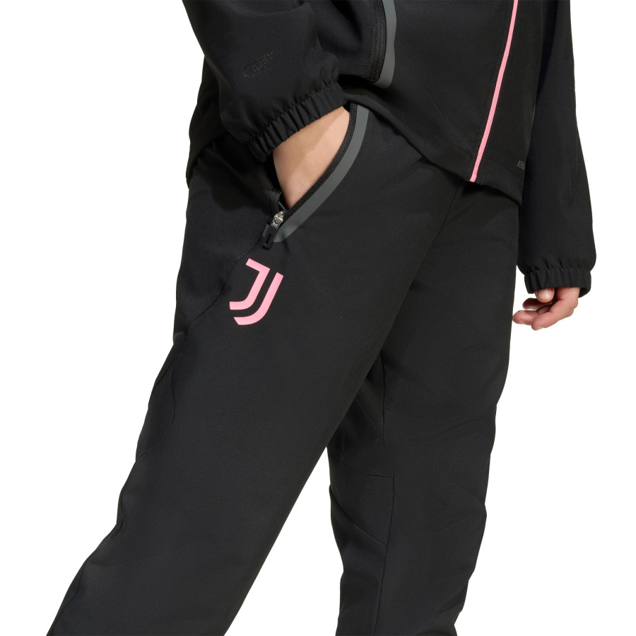Pantalon survêtement junior Juventus Vis Tech noir rose