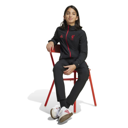 Pantalon survêtement junior Liverpool Vis Tech noir rouge