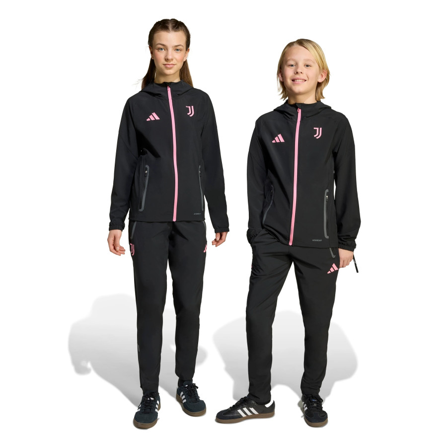 Pantalon survêtement junior Juventus Vis Tech noir rose