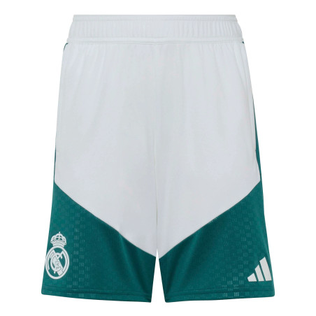 Short entraînement junior Real Madrid blanc