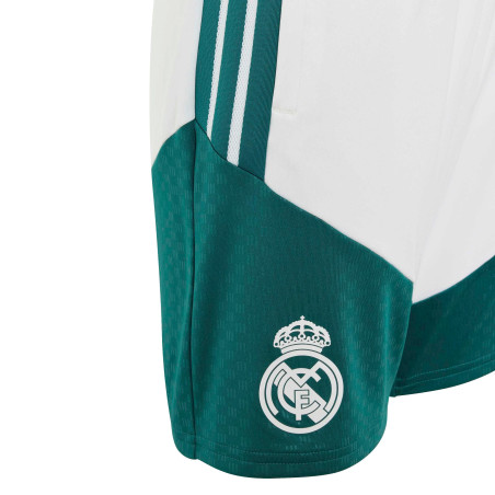 Short entraînement junior Real Madrid blanc