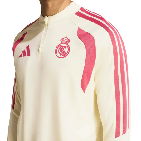 Sweat zippé Real Madrid ivoire