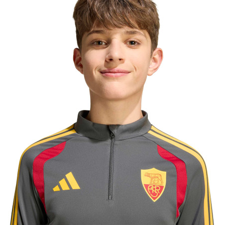 Sweat zippé junior AS Roma gris