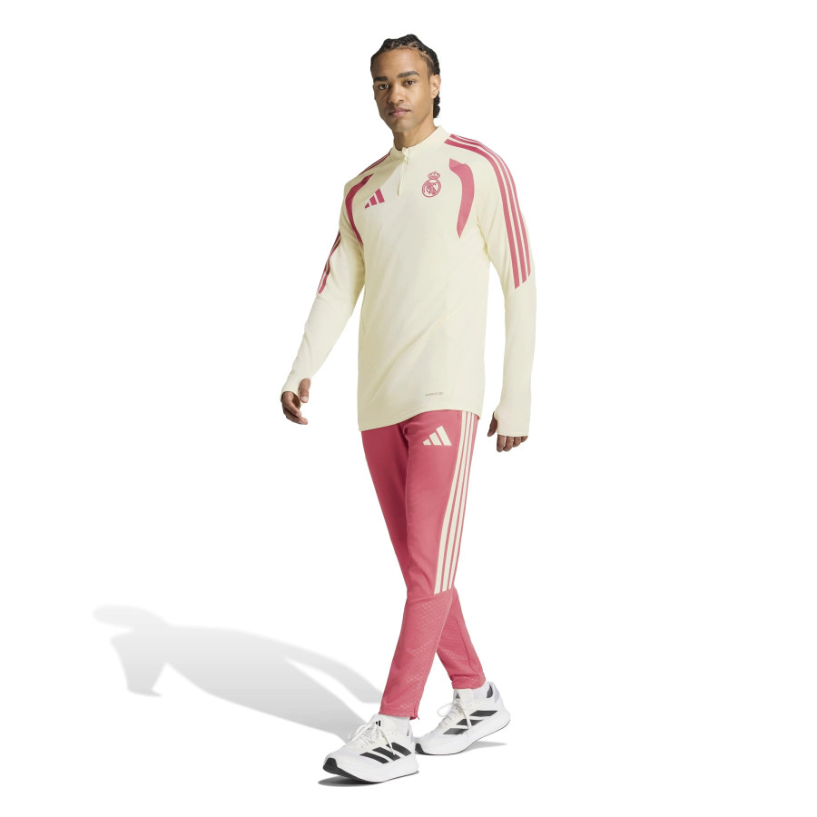 Sweat zippé Real Madrid ivoire