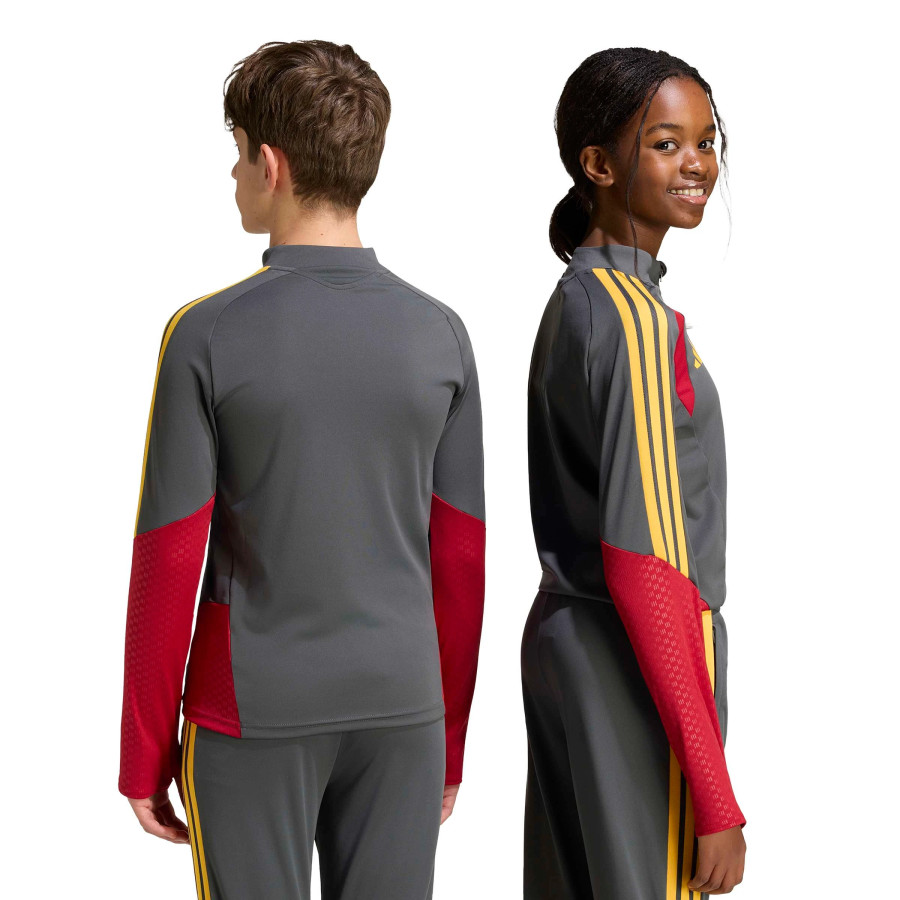 Sweat zippé junior AS Roma gris