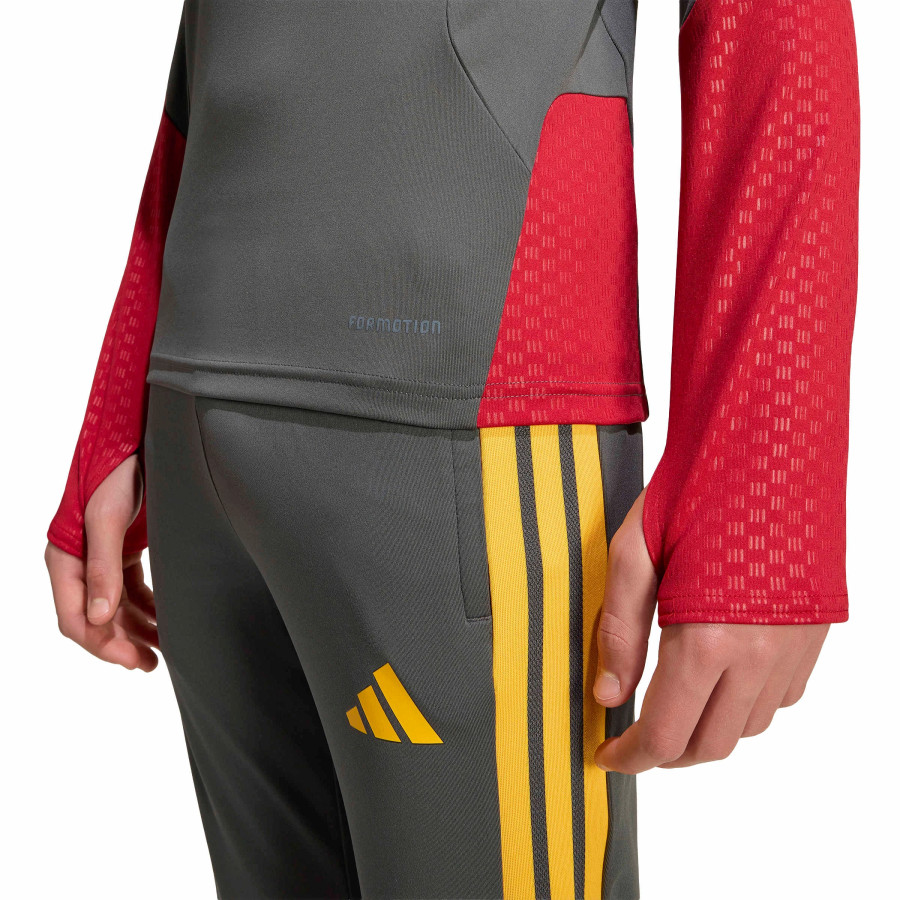 Sweat zippé junior AS Roma gris