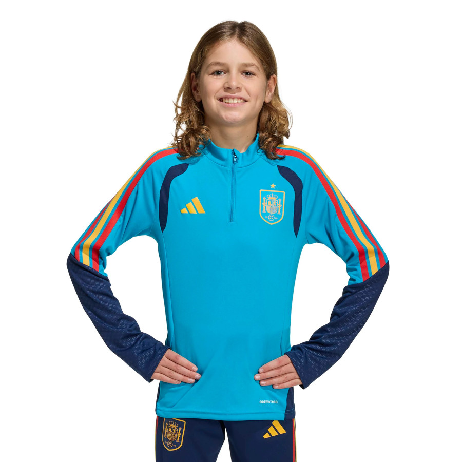 Sweat zippé junior Espagne ciel