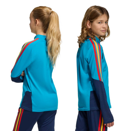 Sweat zippé junior Espagne ciel