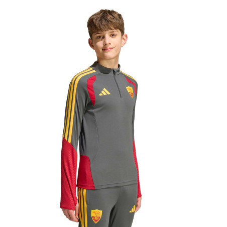 Sweat zippé junior AS Roma gris