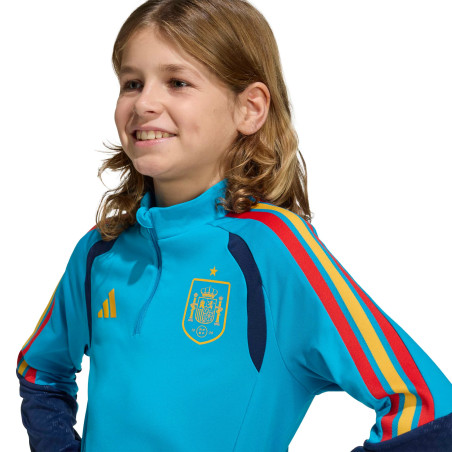 Sweat zippé junior Espagne ciel