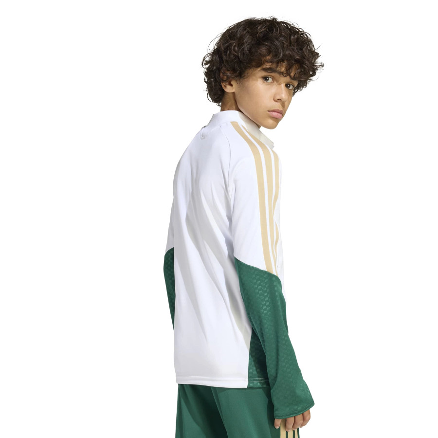 Sweat zippé junior Italie blanc