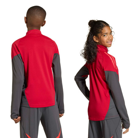 Sweat zippé junior Liverpool rouge