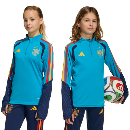 Sweat zippé junior Espagne ciel
