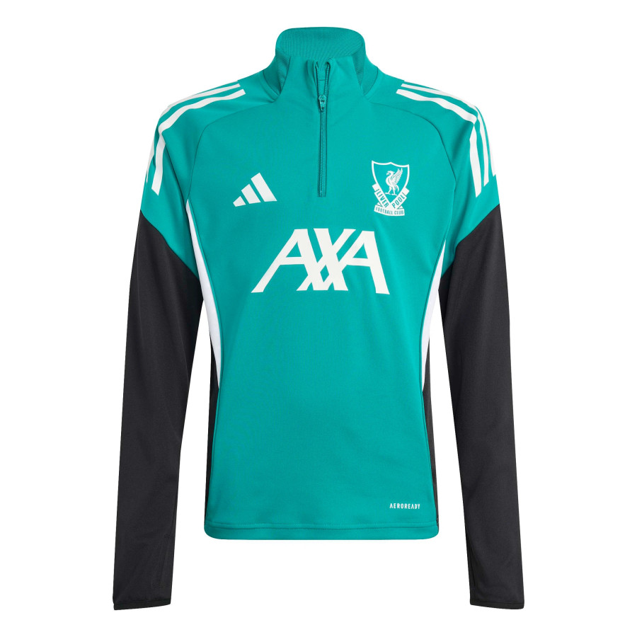 Sweat zippé junior Liverpool vert