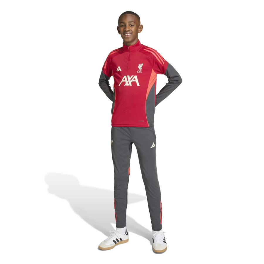 Sweat zippé junior Liverpool rouge