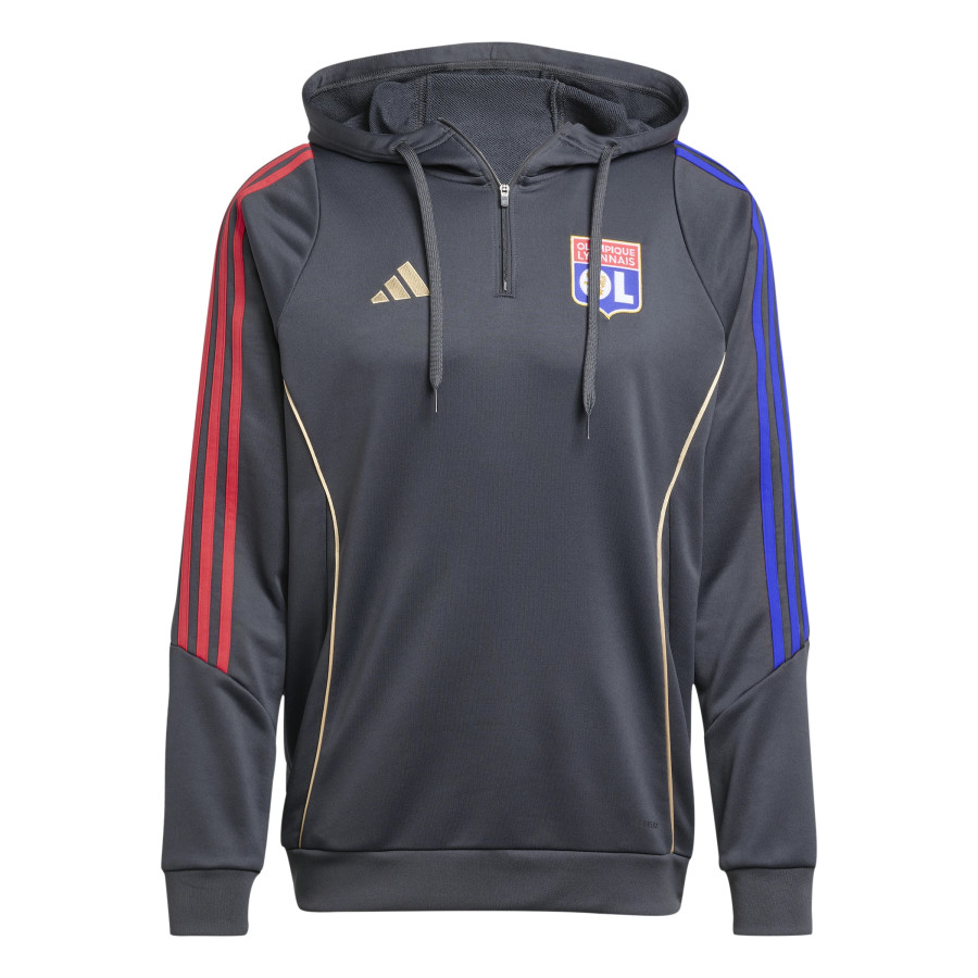 Sweat à capuche OL noir