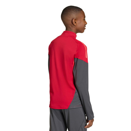 Sweat zippé junior Liverpool rouge