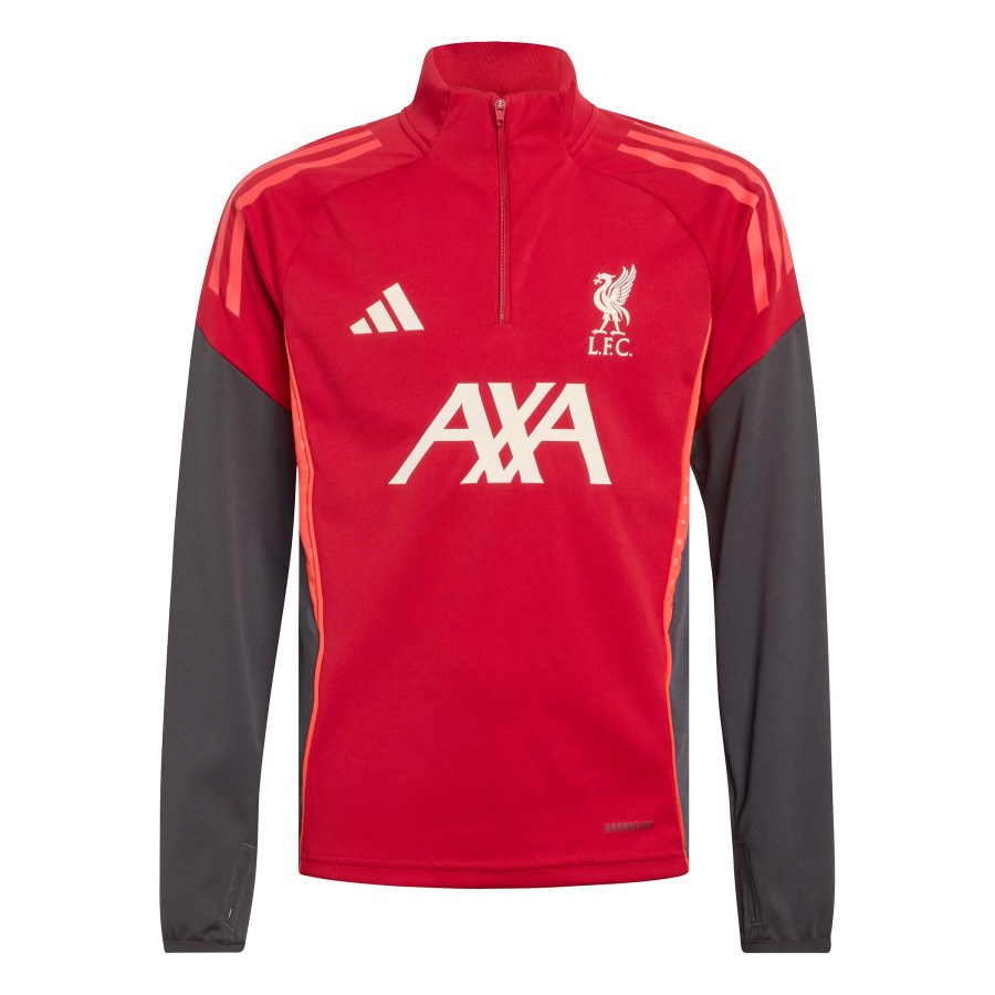 Sweat zippé junior Liverpool rouge