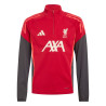 Sweat zippé junior Liverpool rouge