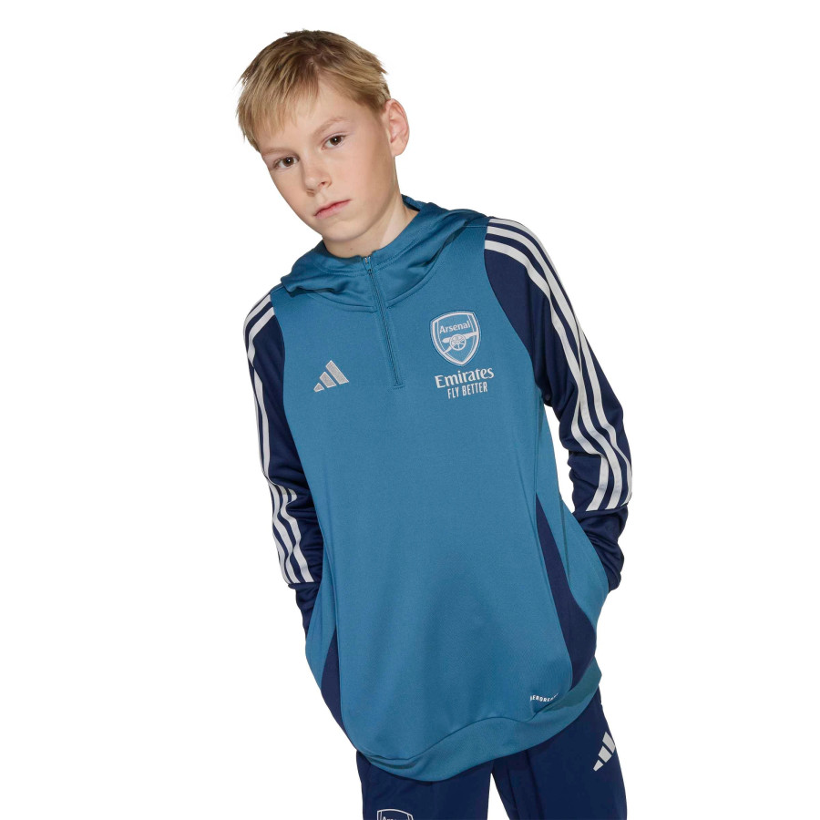 Sweat à capuche junior Arsenal bleu