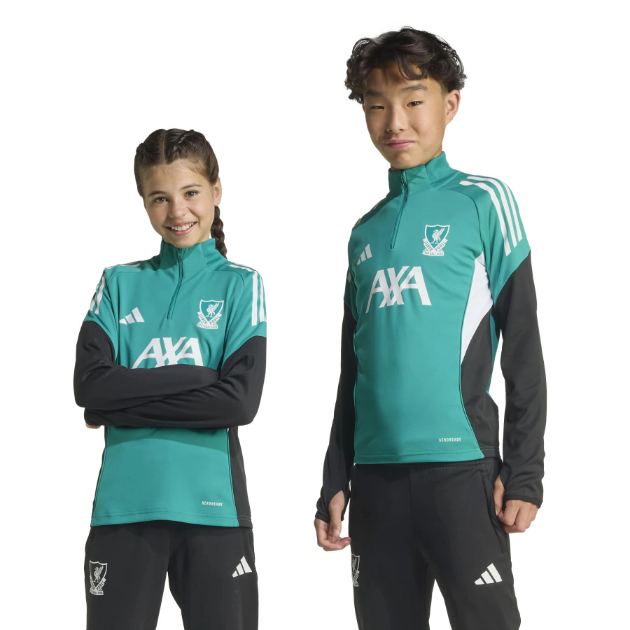 Sweat zippé junior Liverpool vert