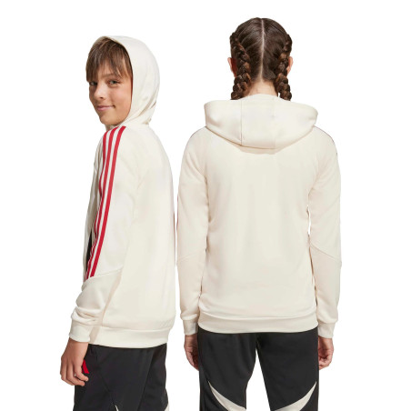 Sweat à capuche junior Liverpool blanc