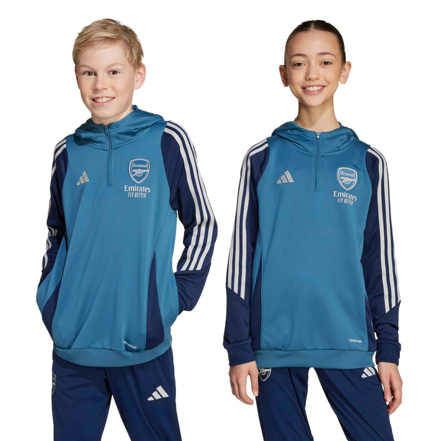 Sweat à capuche junior Arsenal bleu