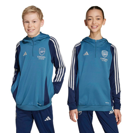 Sweat à capuche junior Arsenal bleu