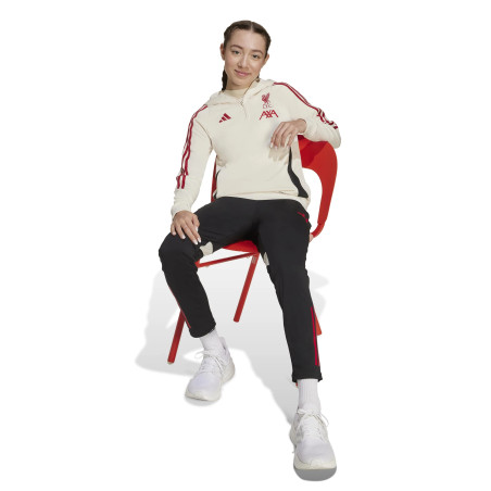 Sweat à capuche junior Liverpool blanc