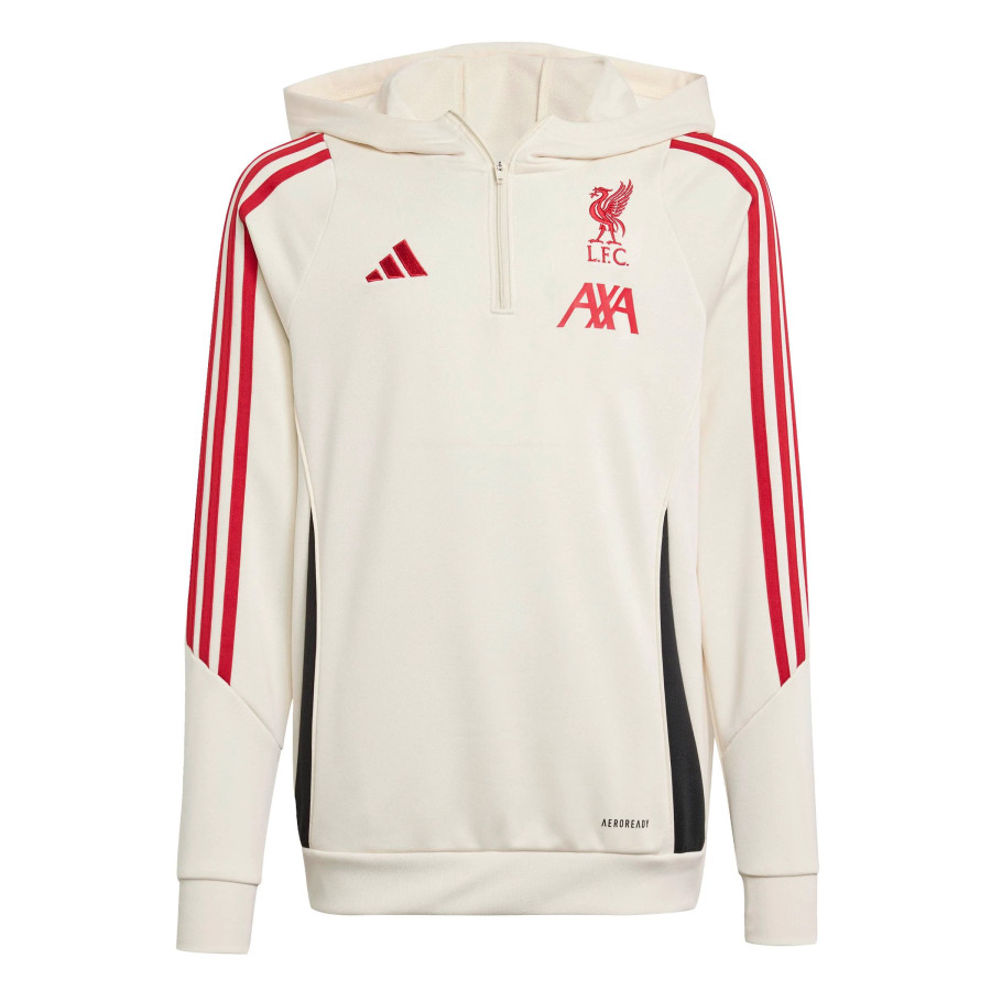 Sweat à capuche junior Liverpool blanc